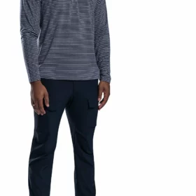 Orage Wheelie Long Sleeve T-shirt - Men's -Orage Online Store ORA 10302 7E 7EFront 20Heather 20Grey 20Stripe