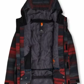 Orage Dub Jacket - Boy's -Orage Online Store ORA BJT05 7E 7EStudio 20Open 20Bright 20Red 20Stripes 20Print