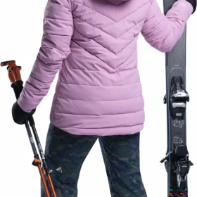 Orage Riya Quilted Jacket - Women's -Orage Online Store ORA F21010 7E 7EBack 20Pink 20Lotus